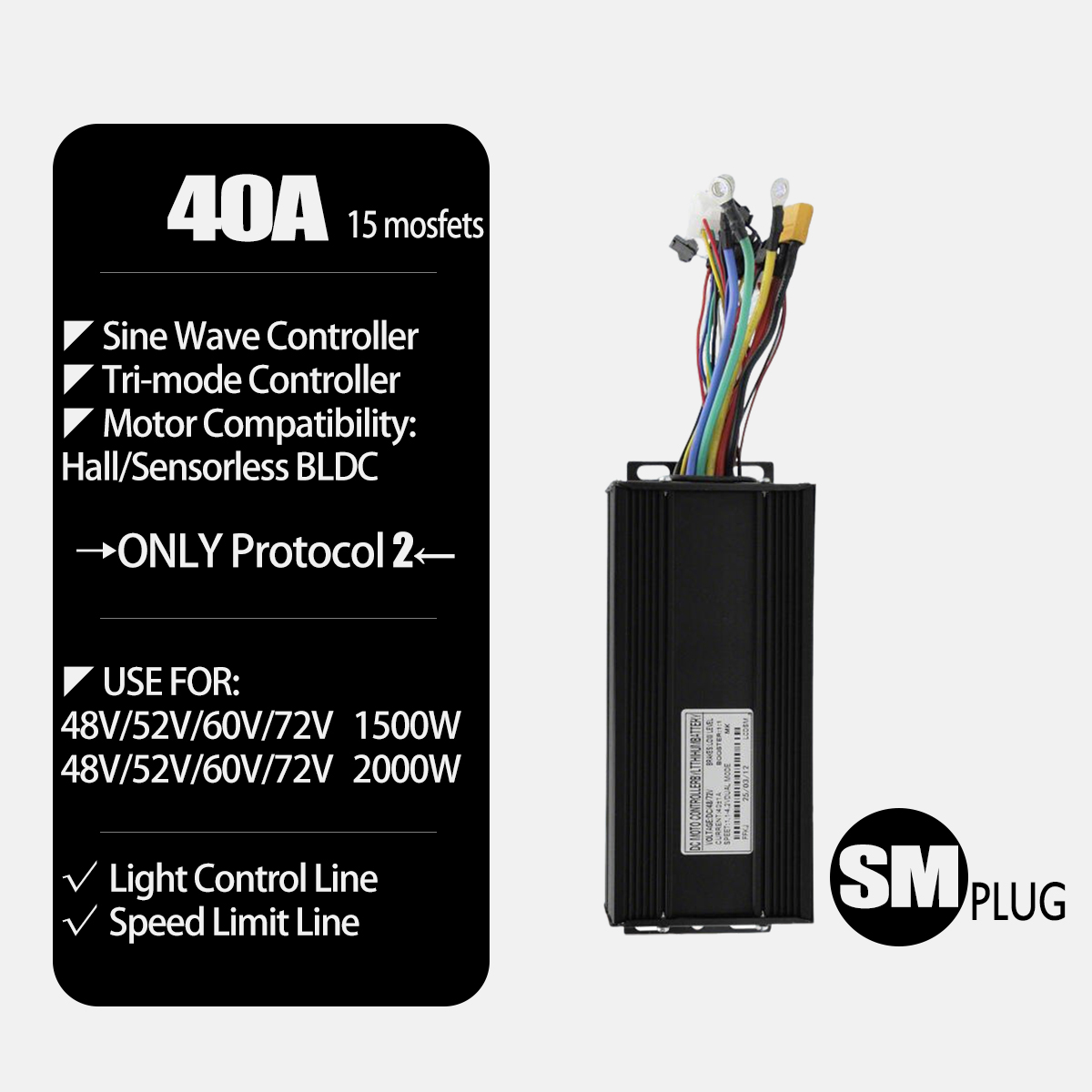 MTX39 48V/52V 2000W Front Rear - Gearless Hub Motor Conversion Kit 2000W With Display 评论和价格