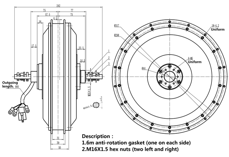 QS 273 V3 72v 8000W Ebike kit  - 72V 8000W Brushless Hub Motor 评论和价格