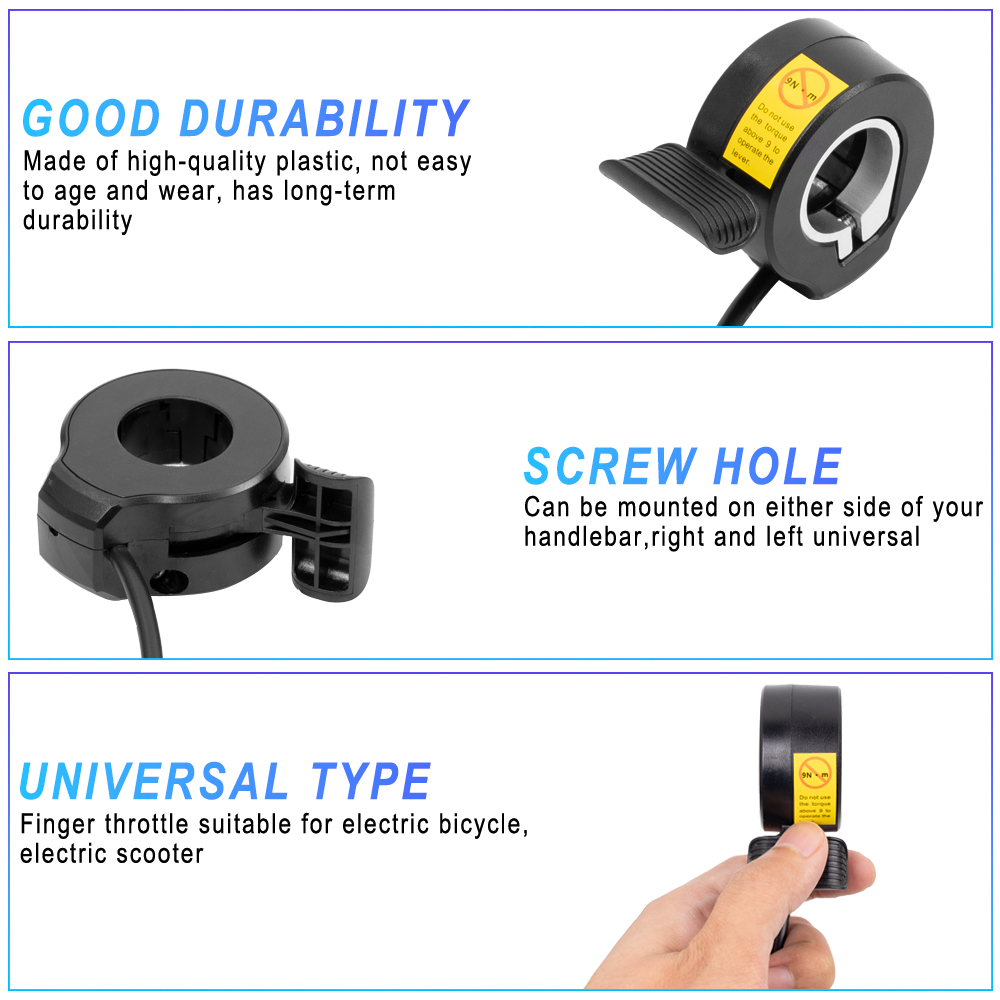130X Ebike Thumb Throttle for  - Mid Drive Conversion Kit 1000W 评论和价格
