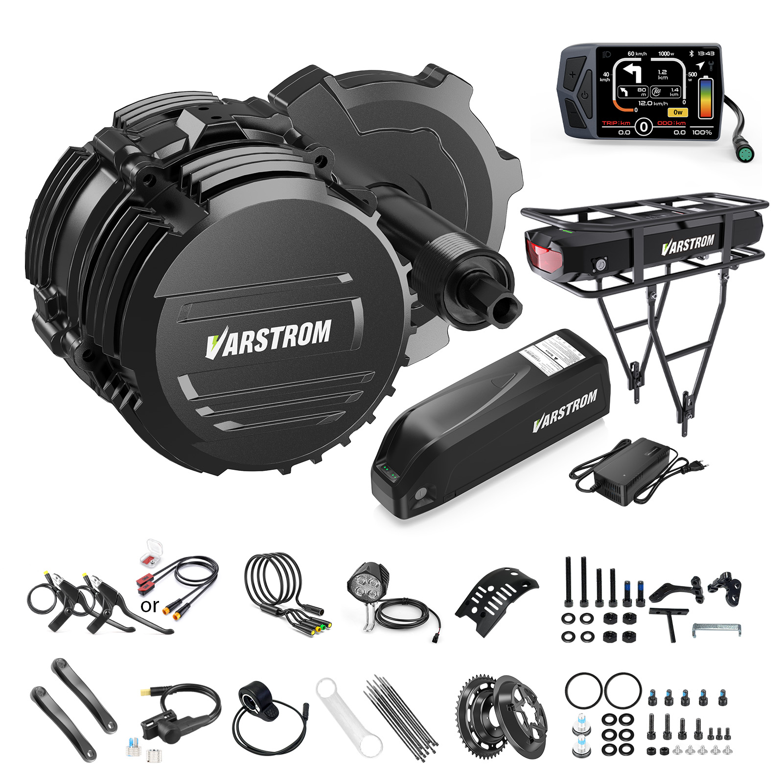 [US STOCK] Varstrom 48V500W 75 - Torque Sensor Mid Drive Motor Kit 评论和价格