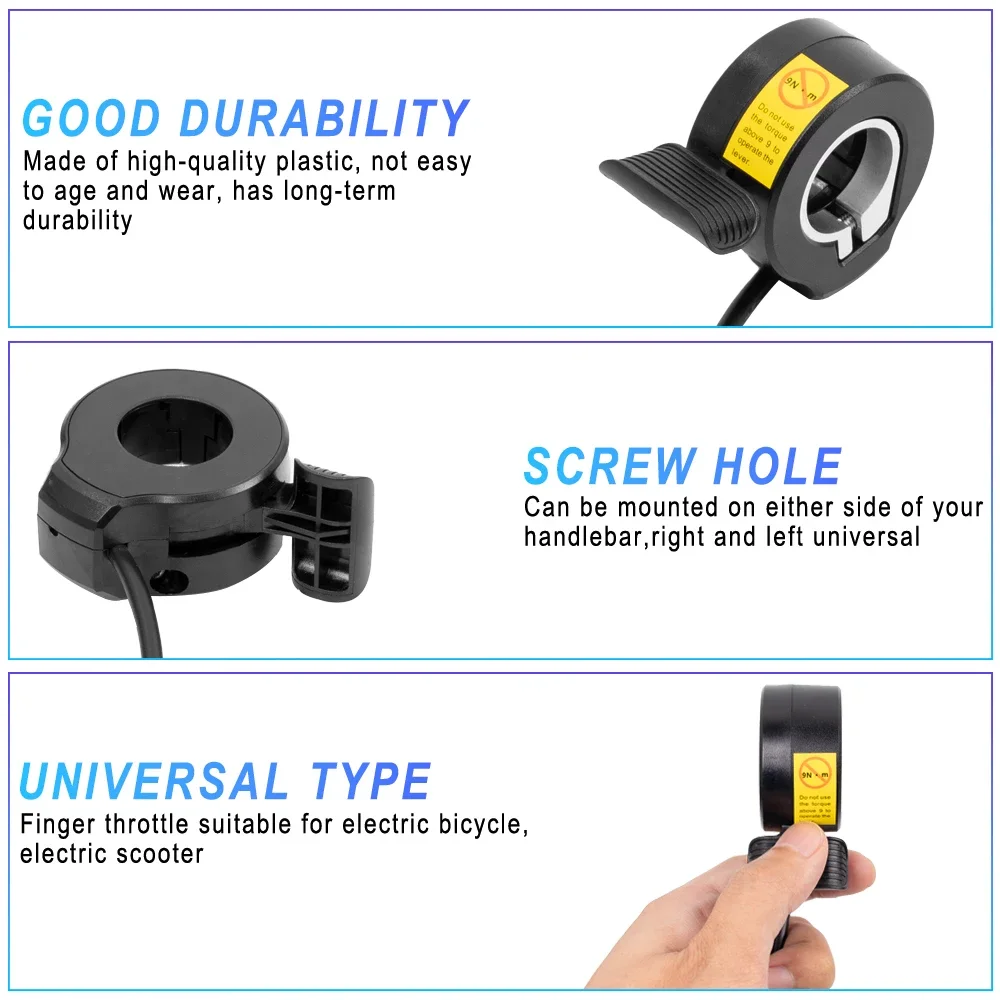Ebike Thumb Throttle 130X for  - Mid Drive Conversion Kit 1000W 评论和价格