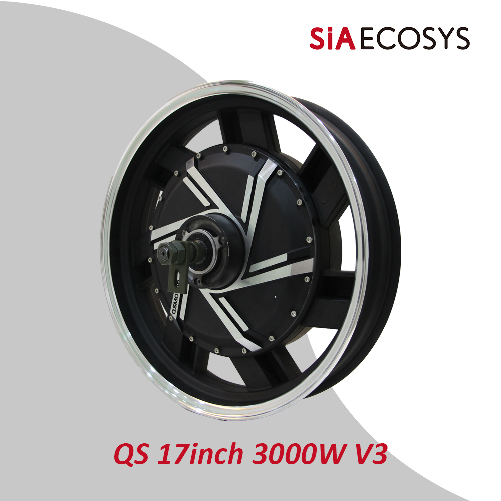 QSMOTOR QS273 17-inch 3000W V3 - 17 Inch Motorcycle Rim Hub Motor 72V 评论和价格